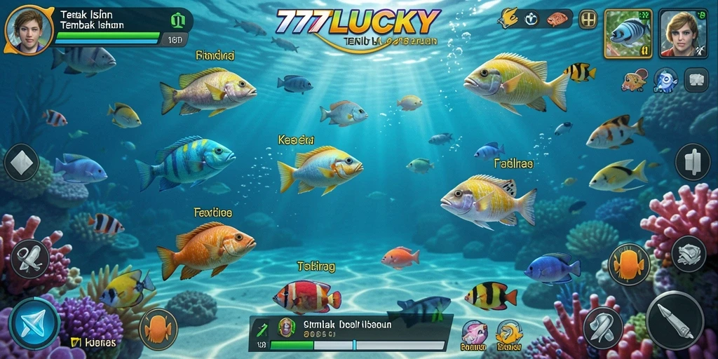 Gameplay seru menembak ikan di 777LUCKY.