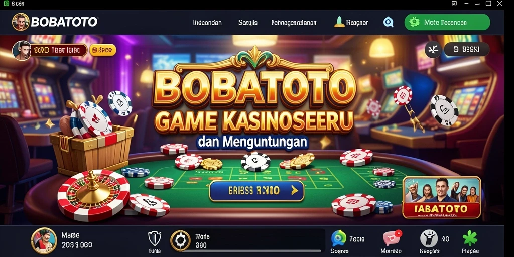 Tampilan menarik dari game Kasino BOBATOTO yang menampilkan pengalaman bermain yang seru.