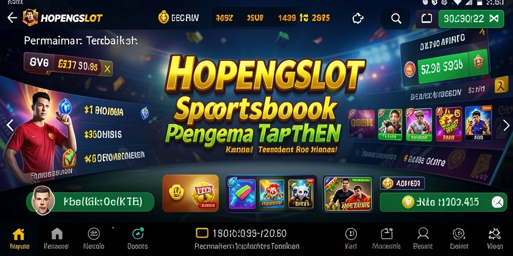 Tampilan antarmuka HOPENGSLOT dengan pilihan taruhan olahraga.