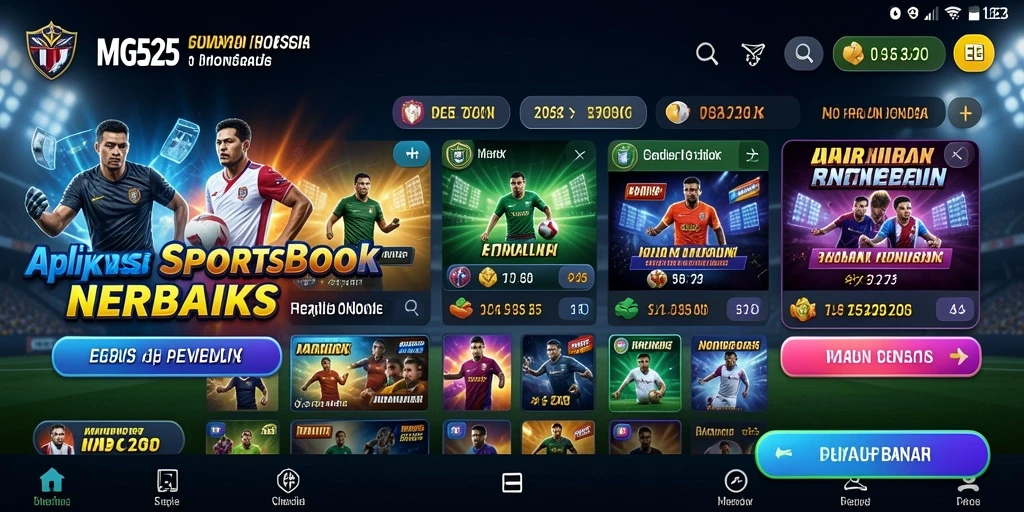 Tampilan gameplay Sportsbook yang menarik dan interaktif.
