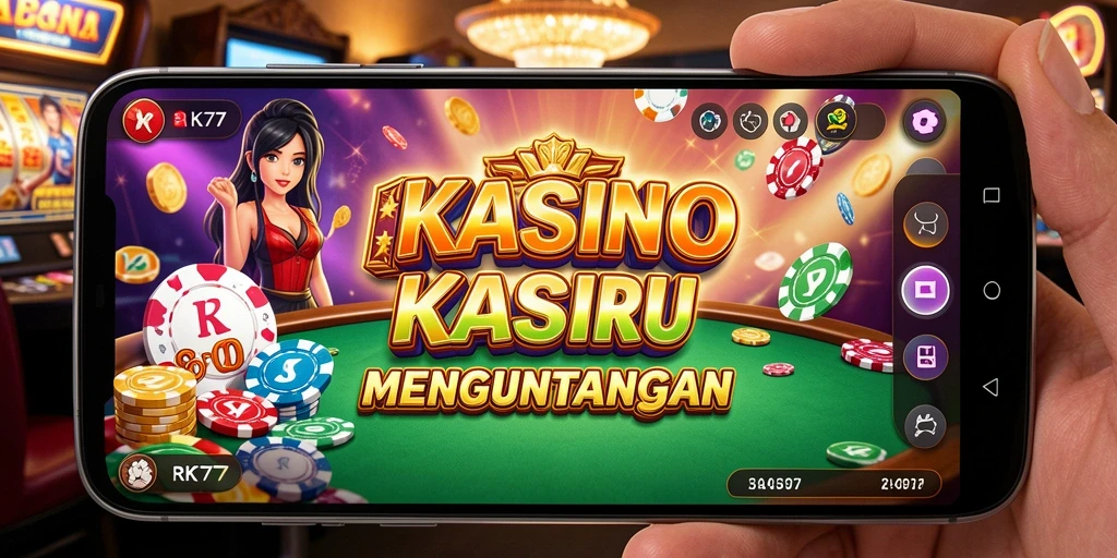 Tampilan gameplay Kasino yang mendebarkan di RK77.